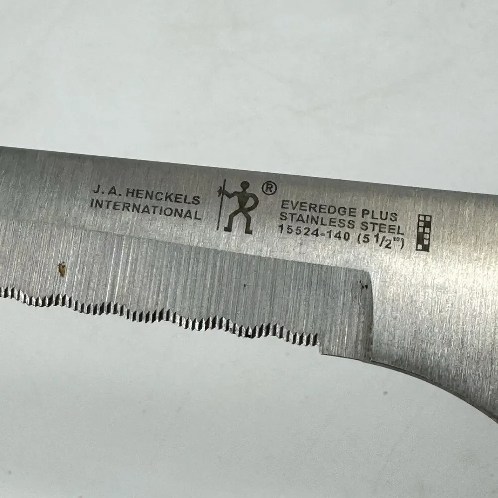 J.A. Henckels Everedge Plus Knife Set Lot 3 Serrated Stainless Kitchen Knives